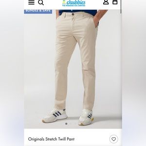 Chubbies Original Stretch Twill Pant never worn